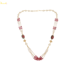 916 BIS Hallmarked Yellow Swarovski & Printed Flower Beads Mala