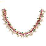 22Kt Polki Guttapasalu Set Necklace